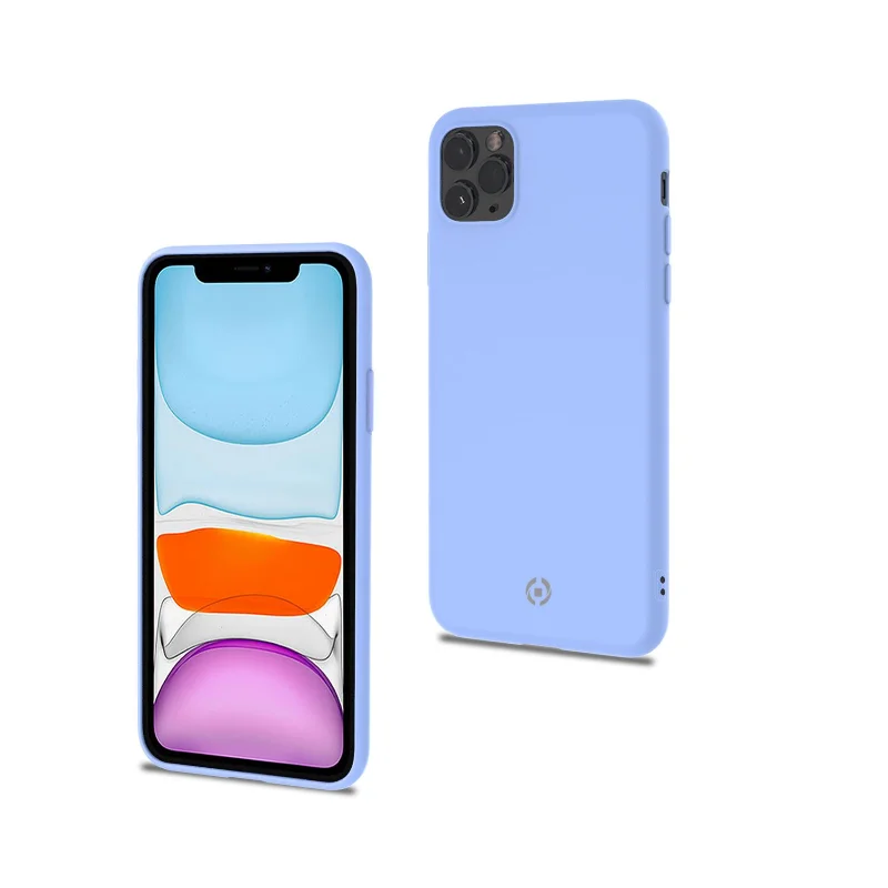 Cover Protettiva Celly CANDY per Apple iPhone 11 Pro in Morbido Silicone con Finitura Soft-Touch e Interno in Microfibra Cotton Candy Violet