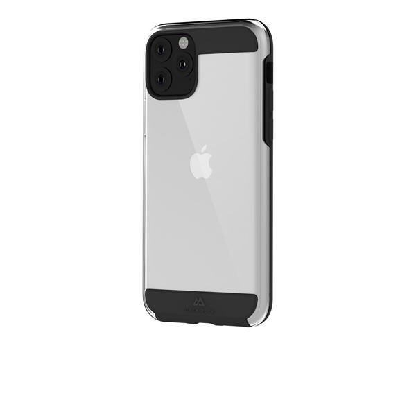 Custodia Ultra Protettiva Black Rock AIR ROBUST per Apple iPhone 11 Pro Ibrida Trasparente con Bordo Nero Antiurto Drop Tested 1,5m Tecnologia Active Air