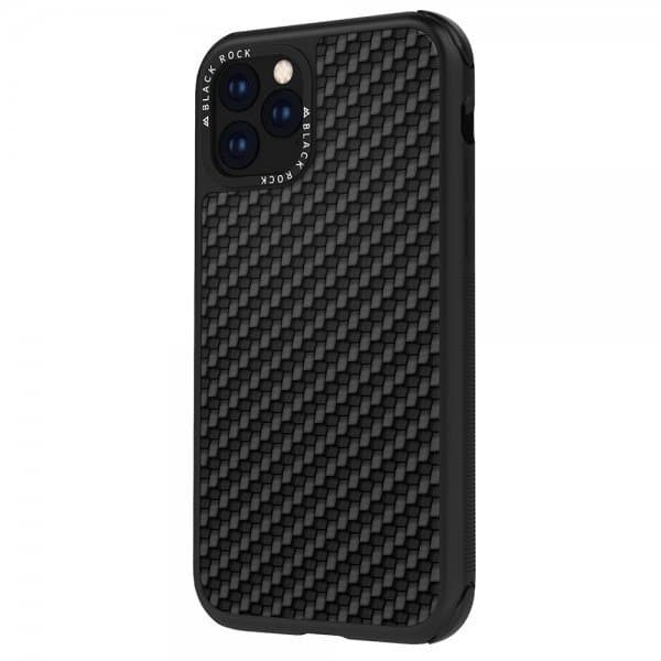 Cover Protettiva Black Rock ROBUST per Apple iPhone 11 Pro in Vera Fibra di Carbonio Antiurto Tecnologia Active Air e MPT Nero