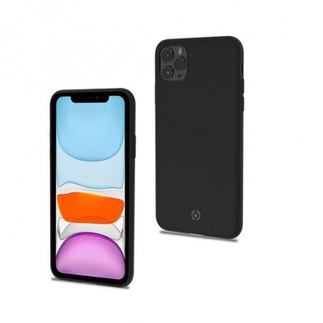 Cover Protettiva Celly CANDY per Apple iPhone 11 Pro in Morbido Silicone con Finitura Soft-Touch e Interno in Microfibra Nero