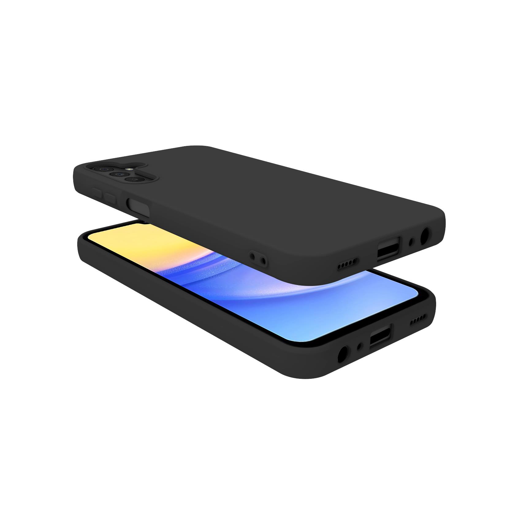 Cover Protettiva Celly CROMO per Samsung Galaxy A15 4G e Galaxy A15 5G in Silicone Liquido e TPU Finitura Soft-Touch con Interno in Microfibra Nero CROMO1060BK - Immagine 2