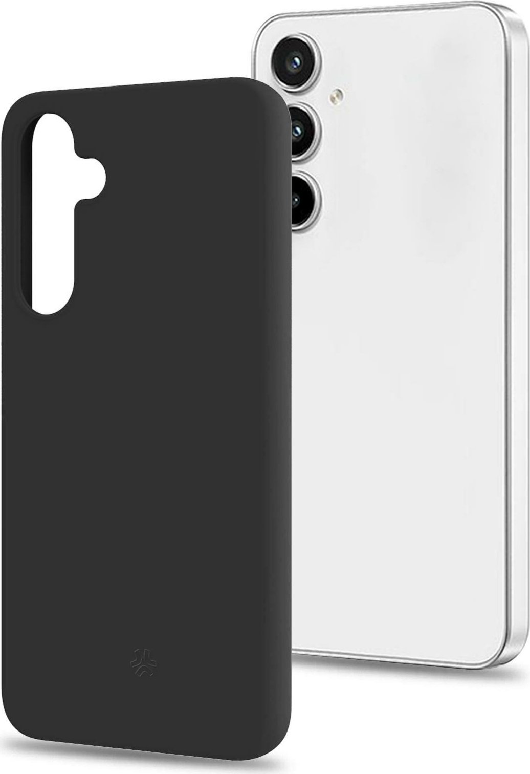 Cover Protettiva Celly CROMO per Samsung Galaxy A35 5G e A35 5G Enterprise Edition in Silicone e TPU Soft-Touch con Interno in Microfibra Nero Opaco