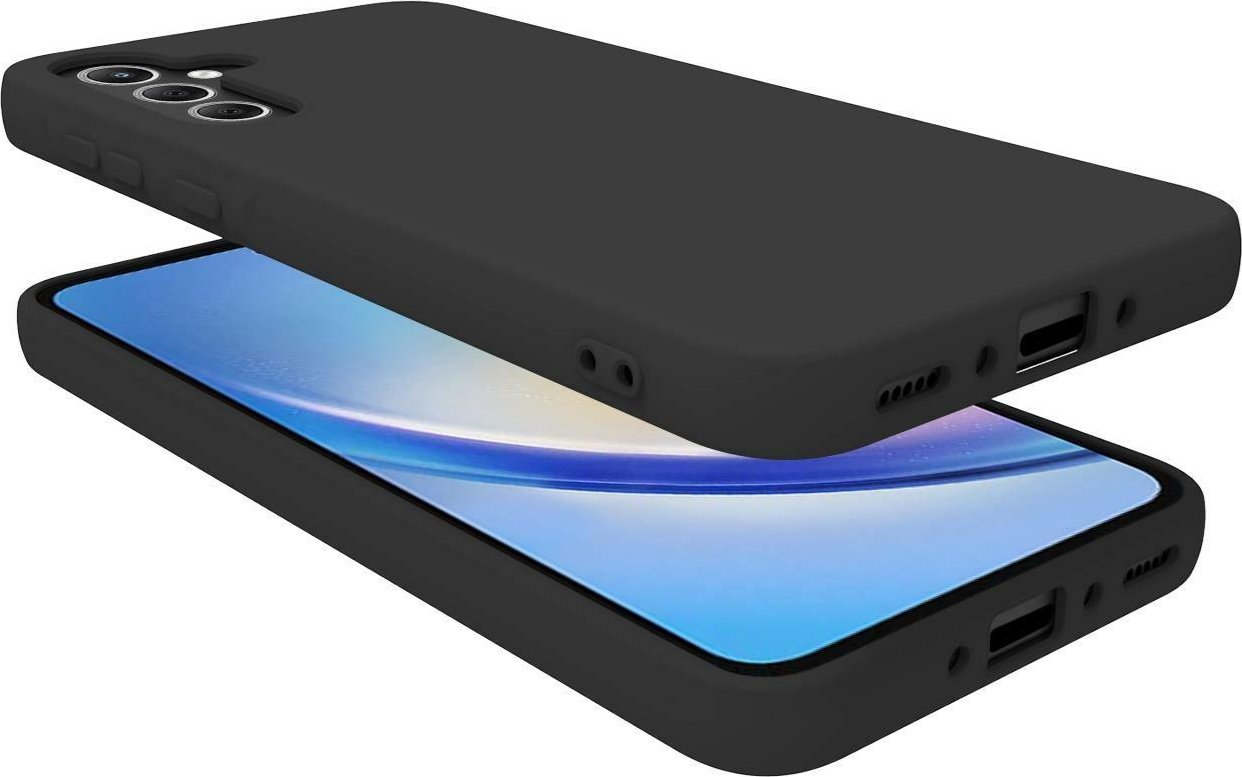 Cover Protettiva Celly CROMO per Samsung Galaxy A35 5G e A35 5G Enterprise Edition in Silicone e TPU Soft-Touch con Interno in Microfibra Nero Opaco - Immagine 2