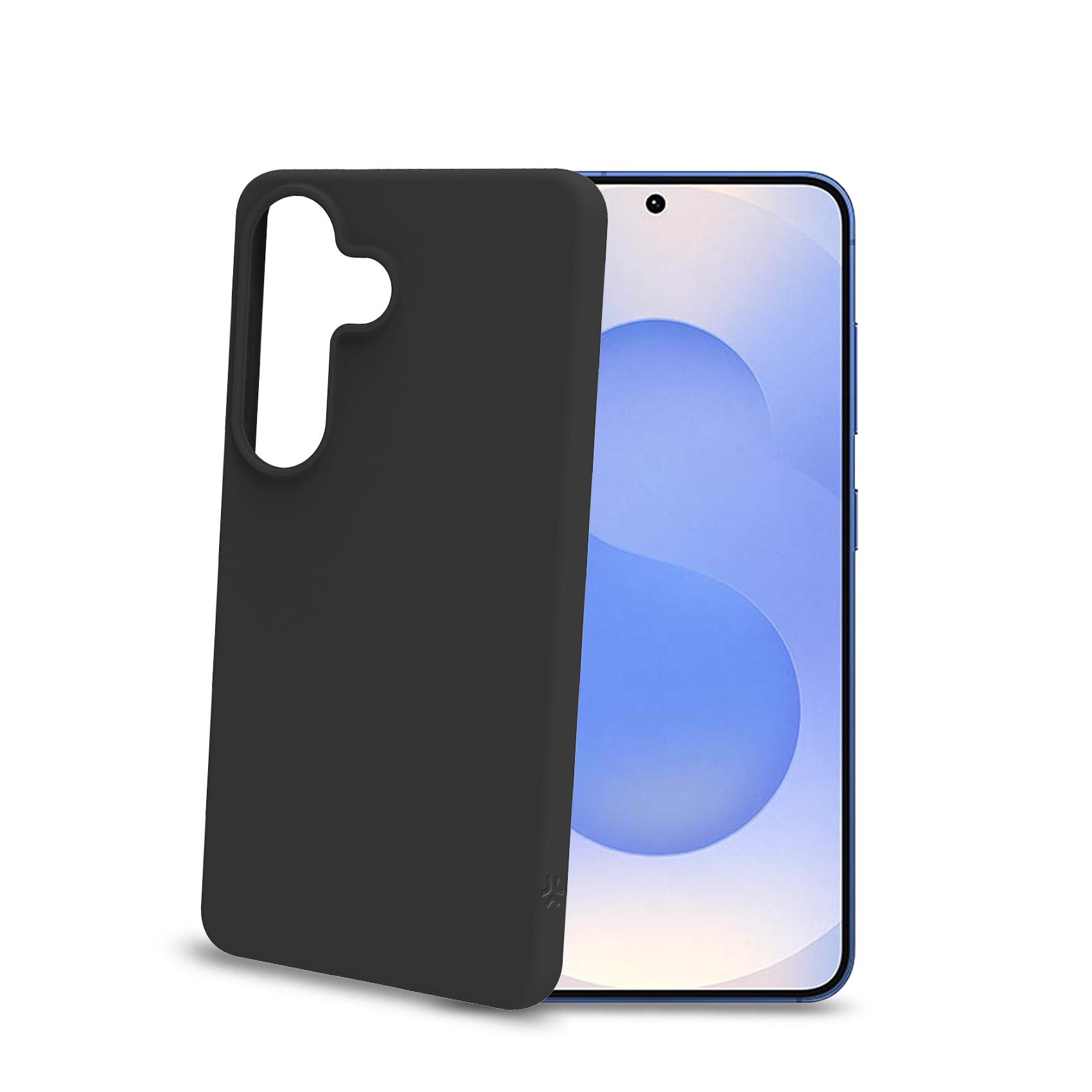 Cover Celly CROMO per Samsung Galaxy S26 5G / Galaxy S26 5G Enterprise Edition Nera Morbida Soft-Touch in TPU con Microfibra Interna