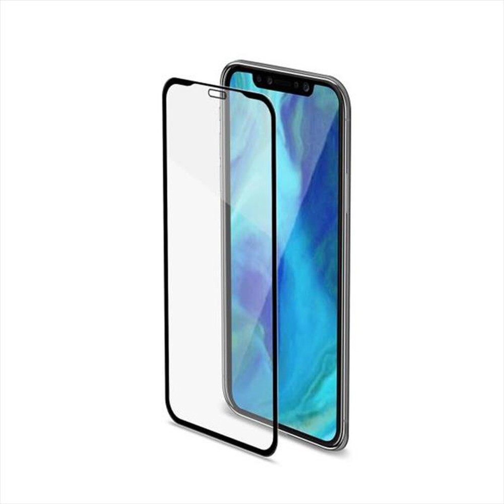 Vetro Temperato Protettivo Celly FULLGLASS per Apple iPhone 11 Pro Max e iPhone XS Max Copertura Integrale Edge-to-Edge Durezza 9H con Cornice Nera