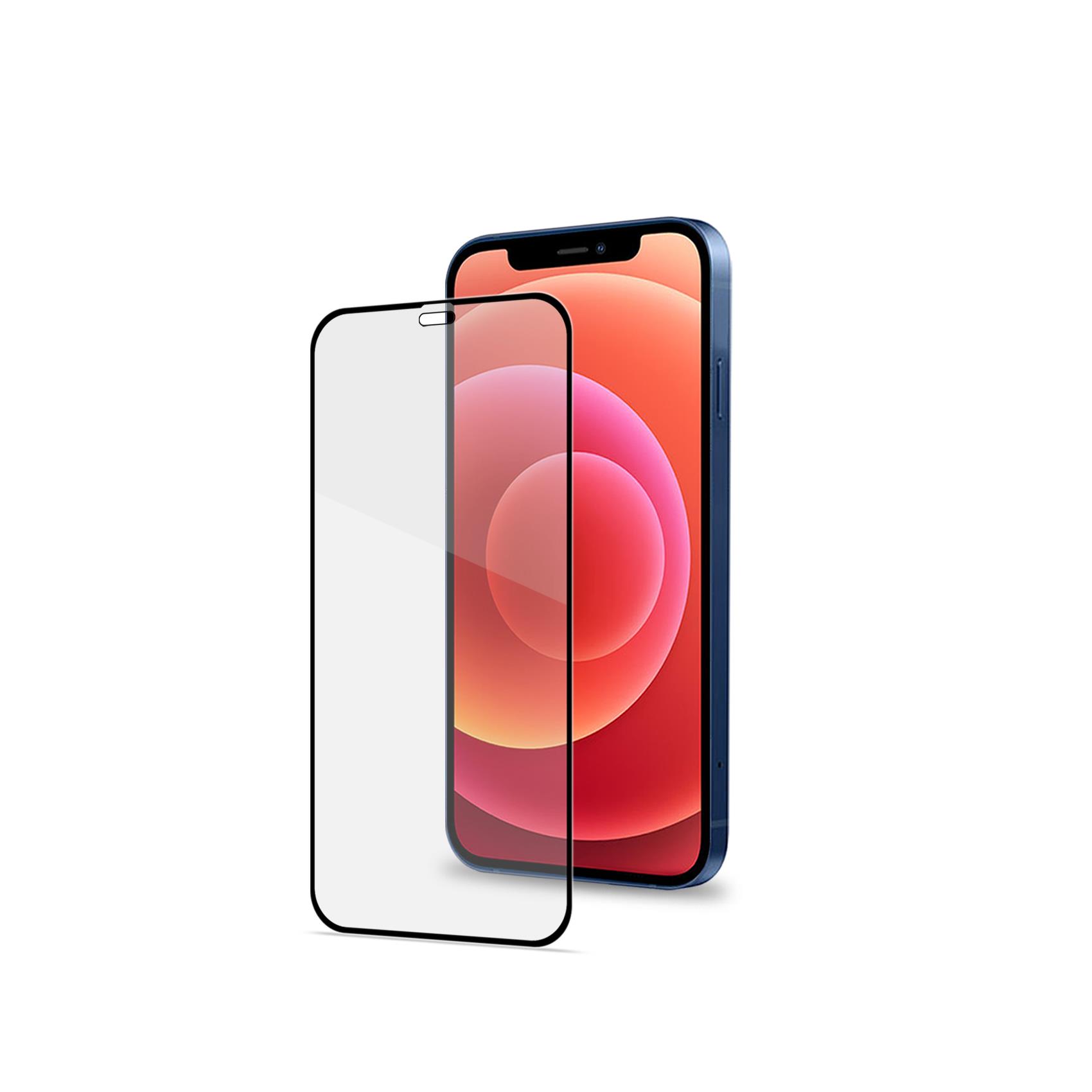 Vetro Temperato Integrale Celly FULLGLASS per Apple iPhone 12 mini Copertura Schermo Edge to Edge Durezza 9H Cornice Nera