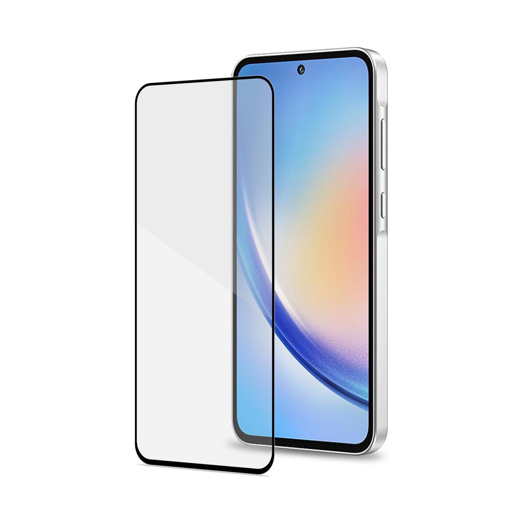 Salvaschermo Integrale Celly FULLGLASS per Samsung Galaxy A35 5G e A35 5G Enterprise Edition Vetro Temperato 9H Bordo Nero
