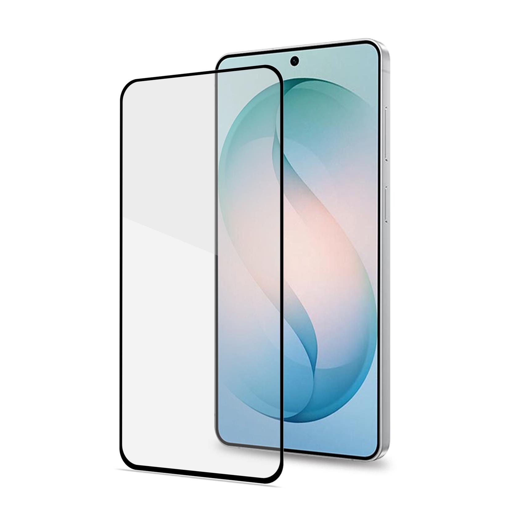 Celly FULLGLASS Full Coverage Tempered Glass Screen Protector for Samsung Galaxy S26 FE 5G Edge-to-Edge 9H Hardness 0.3mm Thickness Black Frame