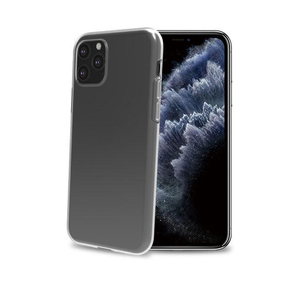 Celly GELSKIN Soft Flexible TPU Shockproof Protective Case for Apple iPhone 11 Pro Max Clear