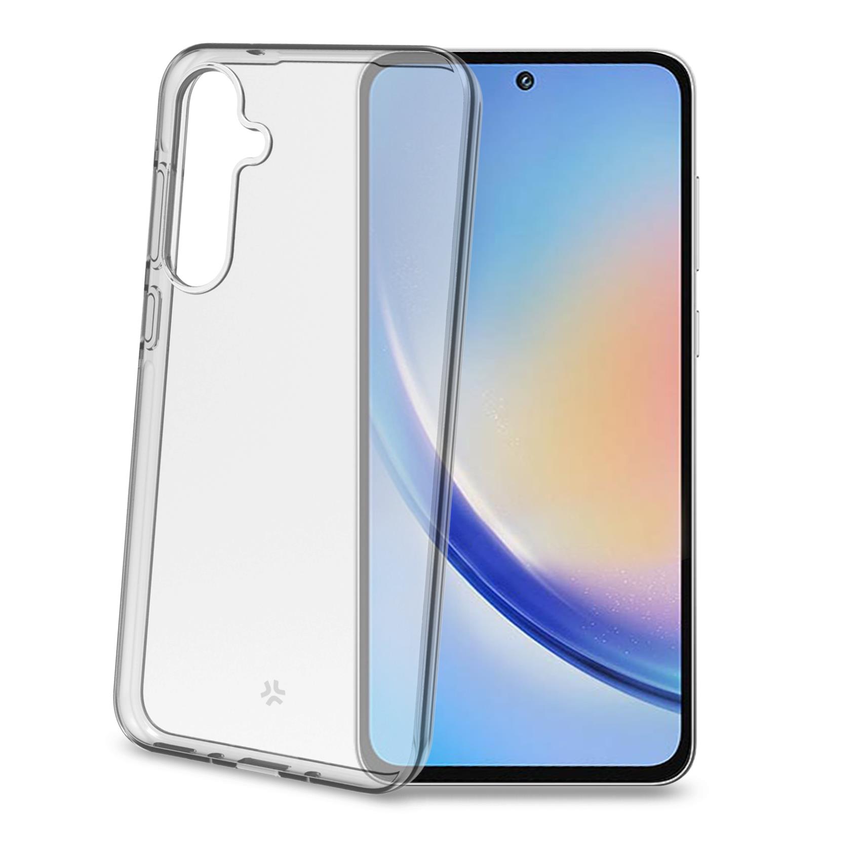 Cover Morbida Celly GELSKIN per Samsung Galaxy A55 5G e A55 5G Enterprise Edition in TPU Flessibile Antiurto Trasparente