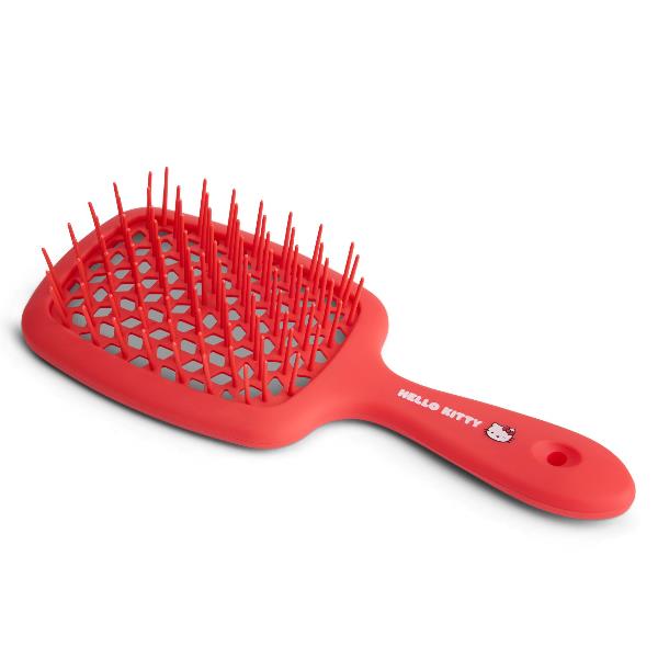 Kit Haircare Muitomas Hello Kitty HKHAIRKITRD Spazzola Ventilata Districante e Pettine a Denti Larghi con Custodia Trasparente Zip - Dettaglio 2