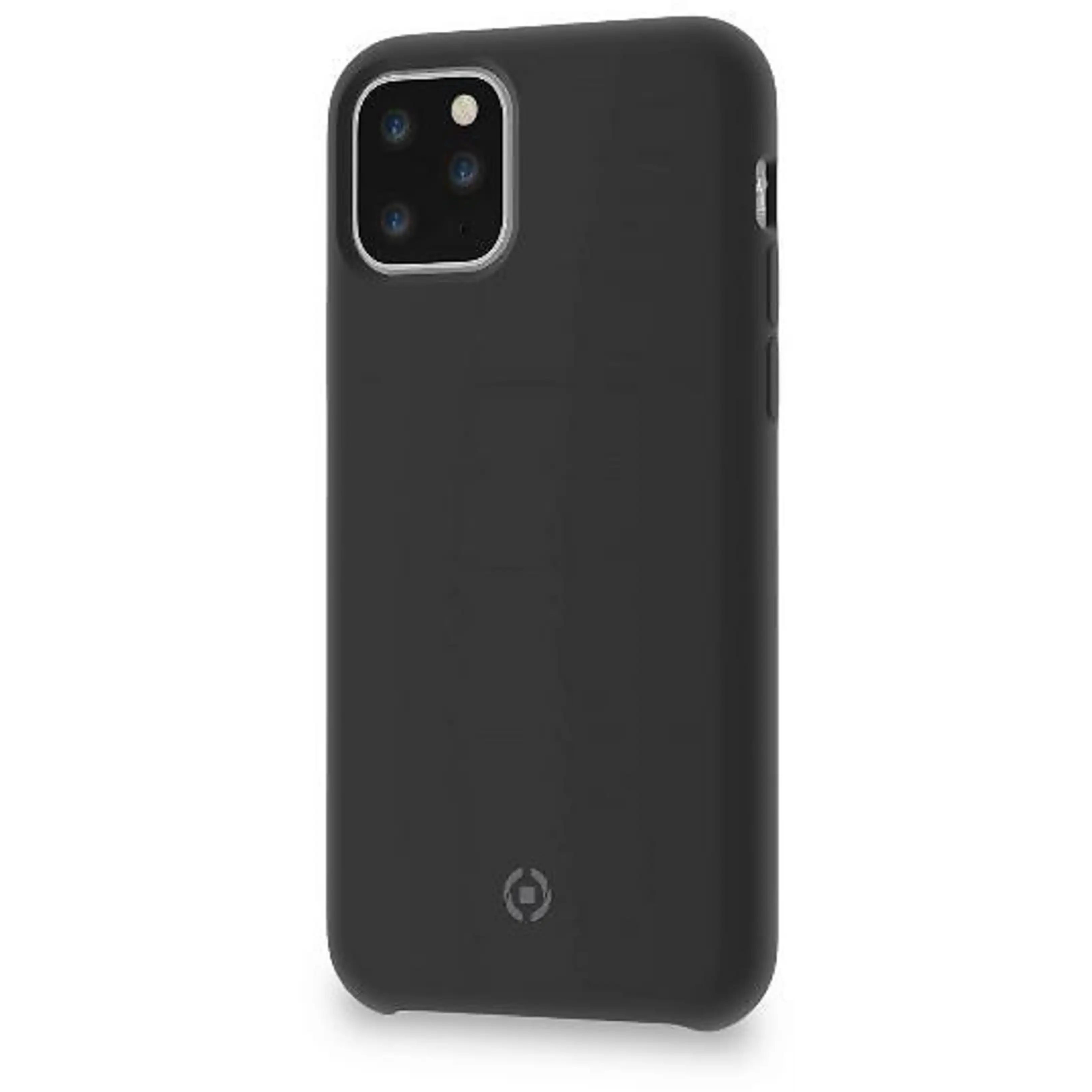 Cover Protettiva Celly LEAF per Apple iPhone 11 Pro in TPU e Silicone Finitura Soft-Touch e Interno in Microfibra Nero