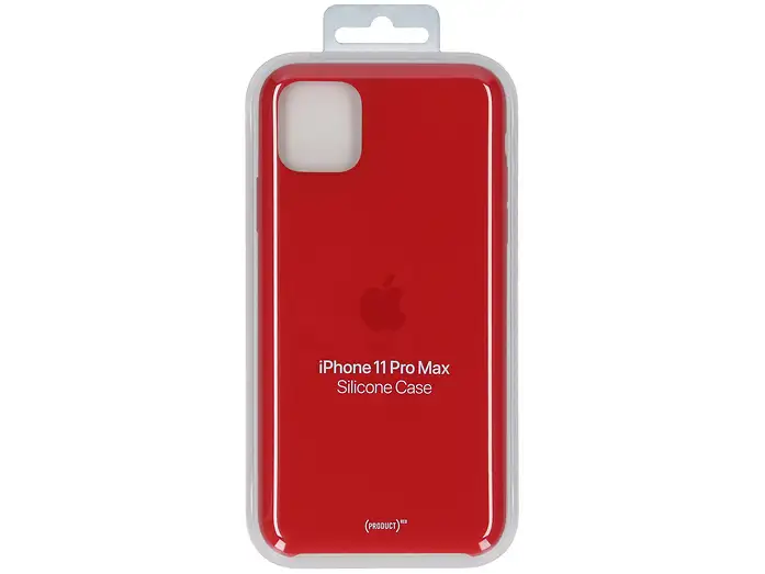 Custodia Originale Apple in Silicone per iPhone 11 Pro Max con Interno in Microfibra e Ricarica Wireless (PRODUCT)RED Rosso MWYV2ZM/A - Immagine 2