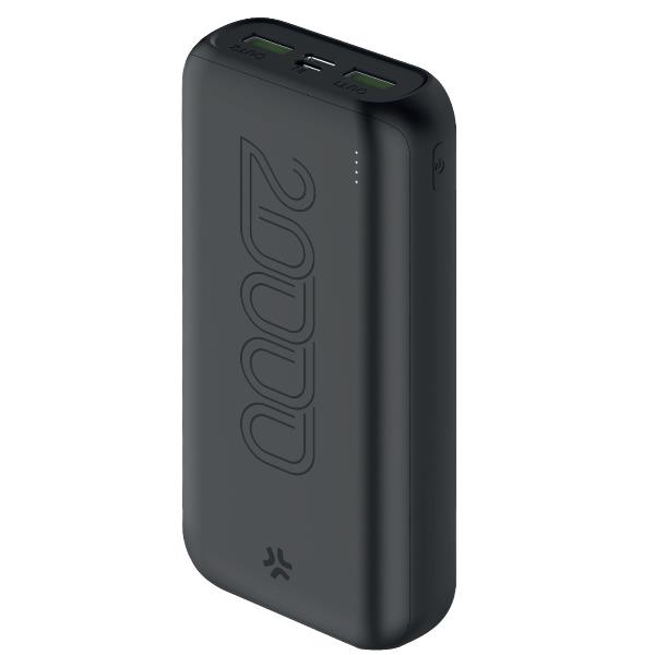 Power Bank Celly ENERGY PBE20000CBK Batteria Portatile 20000 mAh Potenza 10W 1 Porta USB-C 2 Porte USB-A e 1 Porta Micro-USB Nero