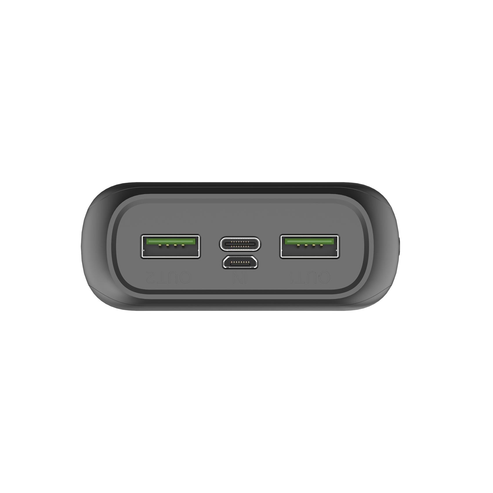 Power Bank Celly ENERGY PBE20000CBK Batteria Portatile 20000 mAh Potenza 10W 1 Porta USB-C 2 Porte USB-A e 1 Porta Micro-USB Nero - Dettaglio 1