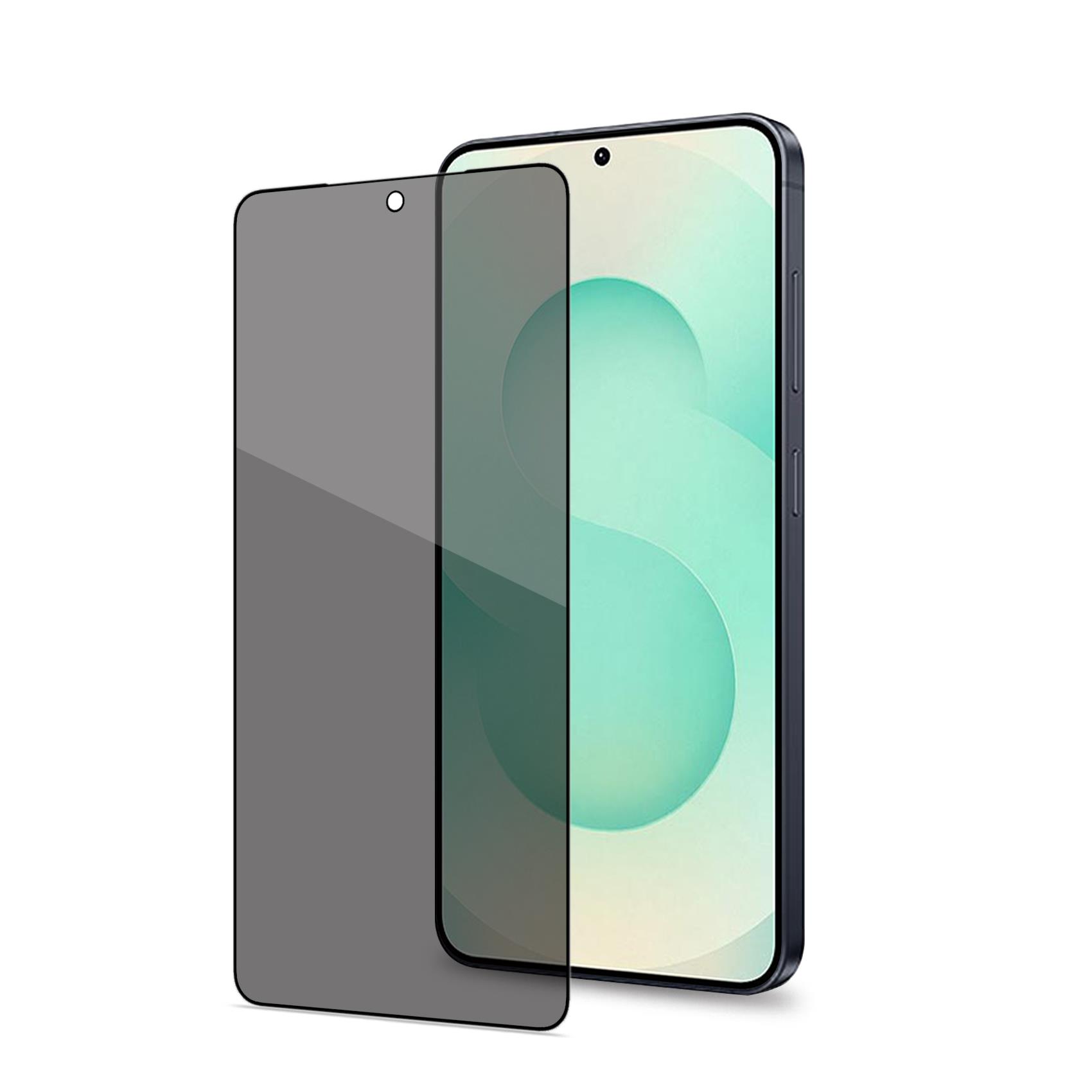 Celly PRIVACY FULL GLASS 9H Tempered Glass Screen Protector for Samsung Galaxy S26+ 5G / Galaxy S26+ 5G Enterprise Edition 2-Way Privacy Filter Black Frame 0.3mm Edge-to-Edge