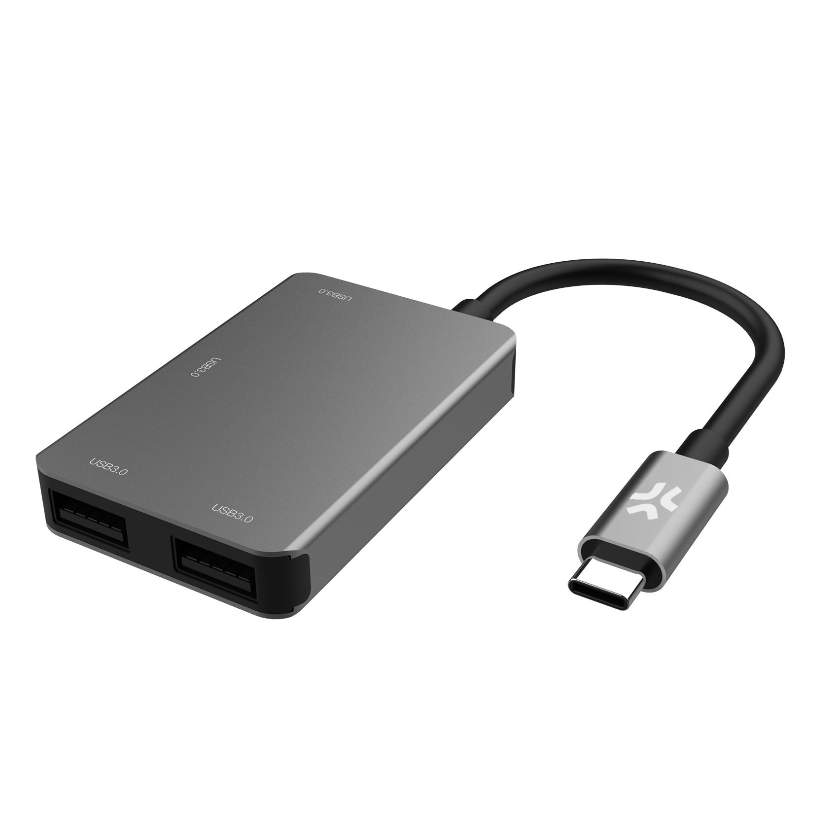 Hub USB-C 4 in 1 Celly PROHUB4IN1 Grigio con 4 Porte USB-A Plug and Play