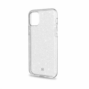 Cover Protettiva Celly SPARKLE per Apple iPhone 11 Pro Max in TPU Flessibile Antiurto con Finitura Glitterata Trasparente