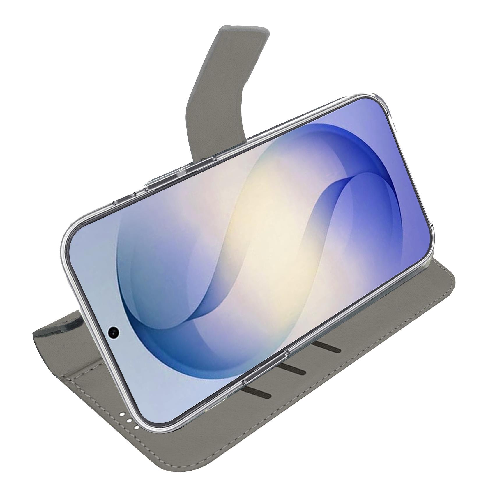 Custodia a Libro Portafoglio Celly WALLY per Samsung Galaxy S26 FE 5G in Similpelle con Vani Porta Tessere Chiusura Flap Magnetico e Funzione Stand Nero - Dettaglio 2